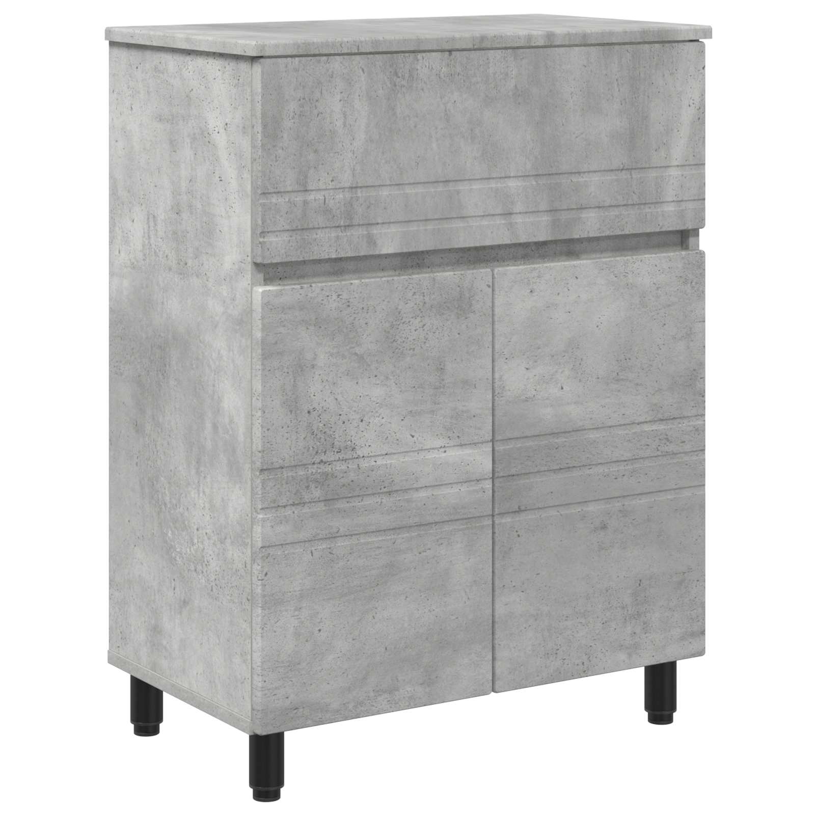 Maison Exclusive - Waschtisch Betongrau 60 X 35 X 80 Cm Holzwerks