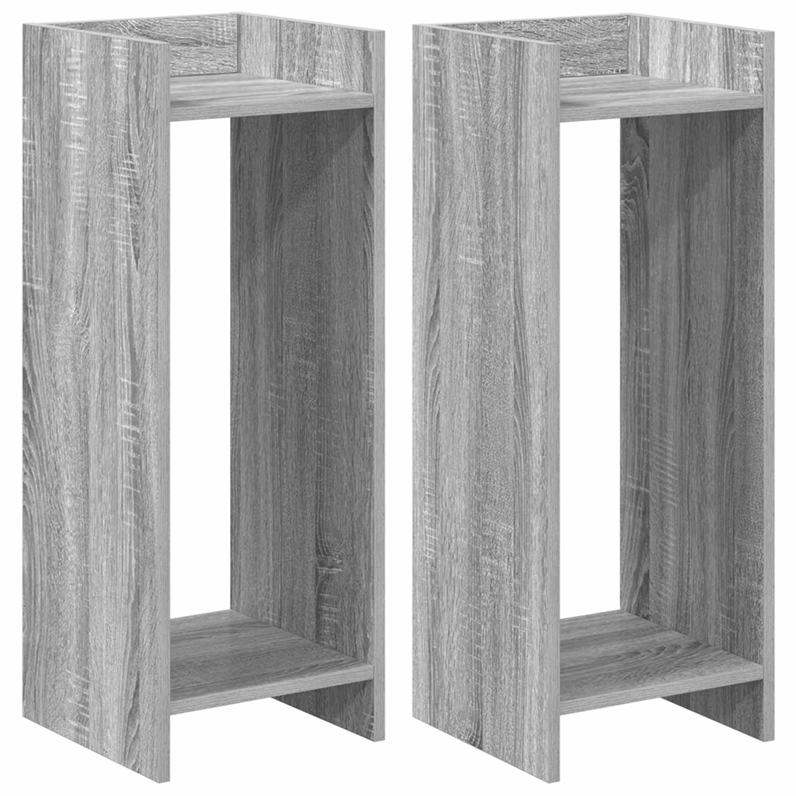 Maison Exclusive - Pflanzenständer 2 Stk. Sonoma-grau 30 X 30 X 8
