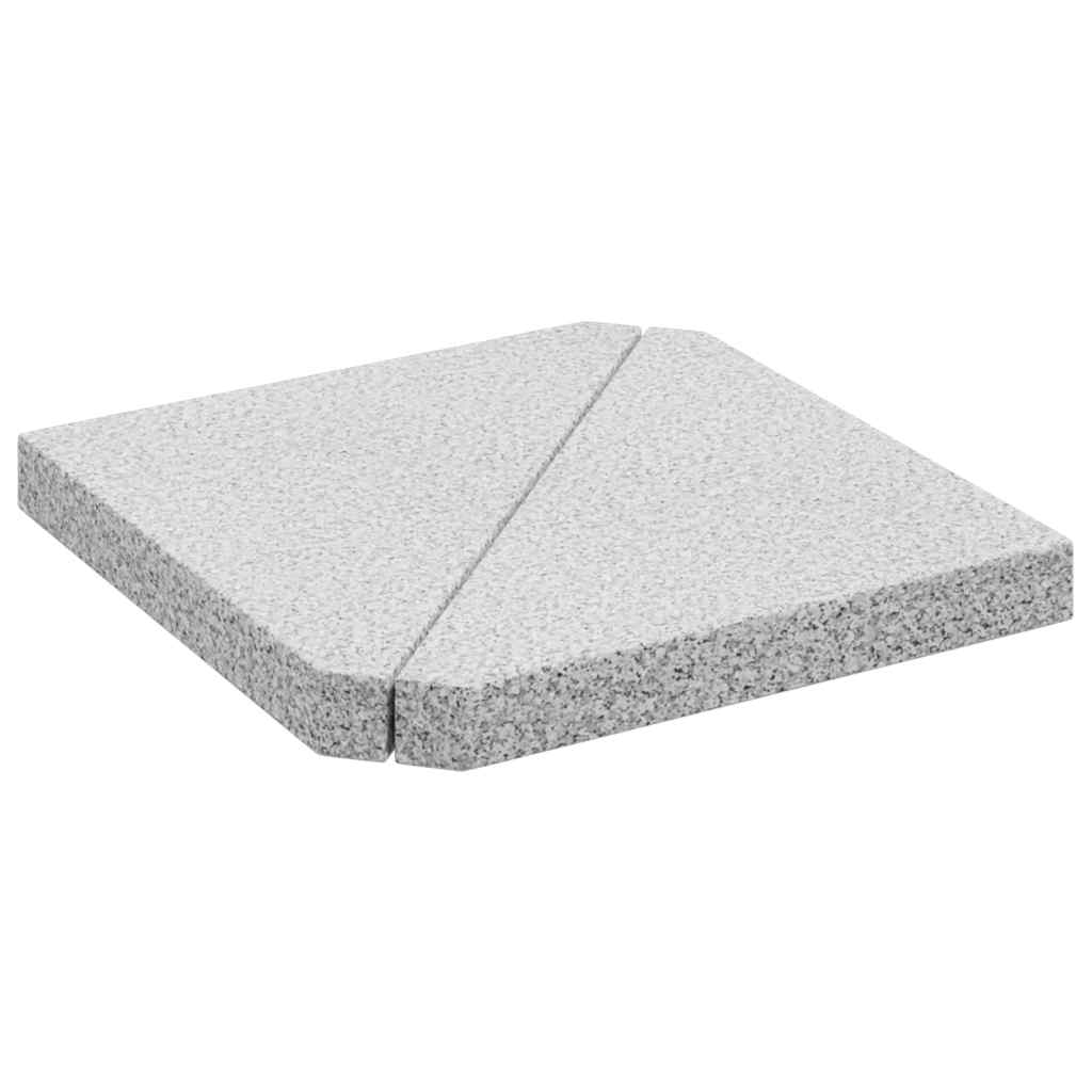 Maison Exclusive - Schirmgewichtsscheiben 2 Stk. Grau Granit Drei