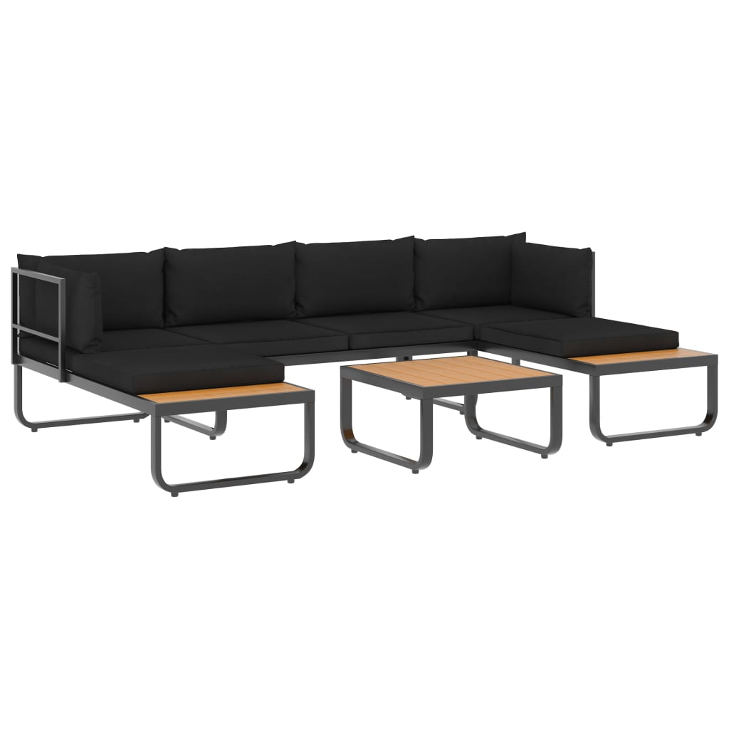 Maison Exclusive - 4-tlg. Garten-ecksofa-set Mit Auflagen Alumini