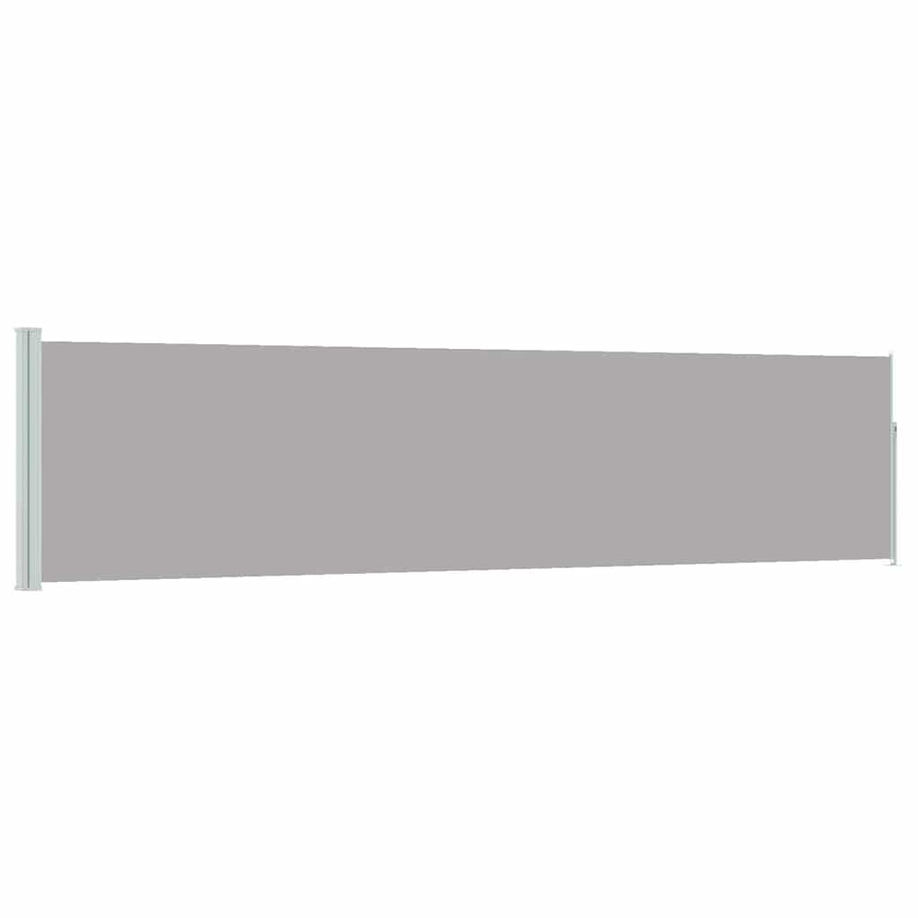 Maison Exclusive - Ausziehbare Seitenmarkise 117×514 Cm Grau