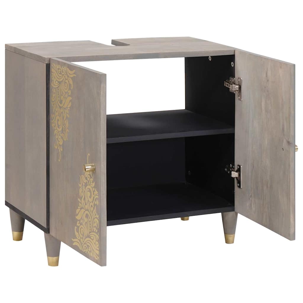 Maison Exclusive - Waschbeckenunterschrank Grau 62 X 33 X 58 Cm M
