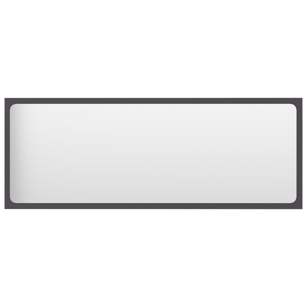 Maison Exclusive - Badspiegel Grau 100x1,5x37 Cm Holzwerkstoff