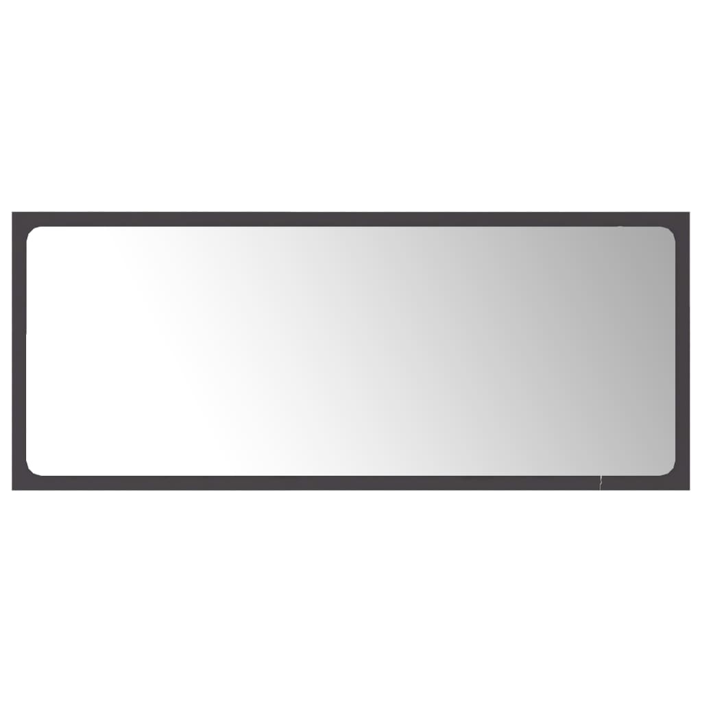 Maison Exclusive - Badspiegel Grau 90x1,5x37 Cm Holzwerkstoff