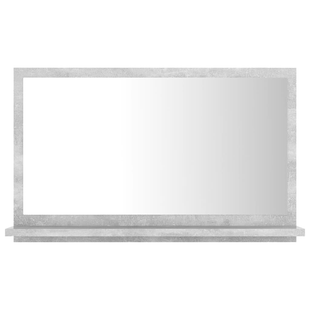 Maison Exclusive - Badspiegel Betongrau 60x10,5x37 Cm Holzwerksto