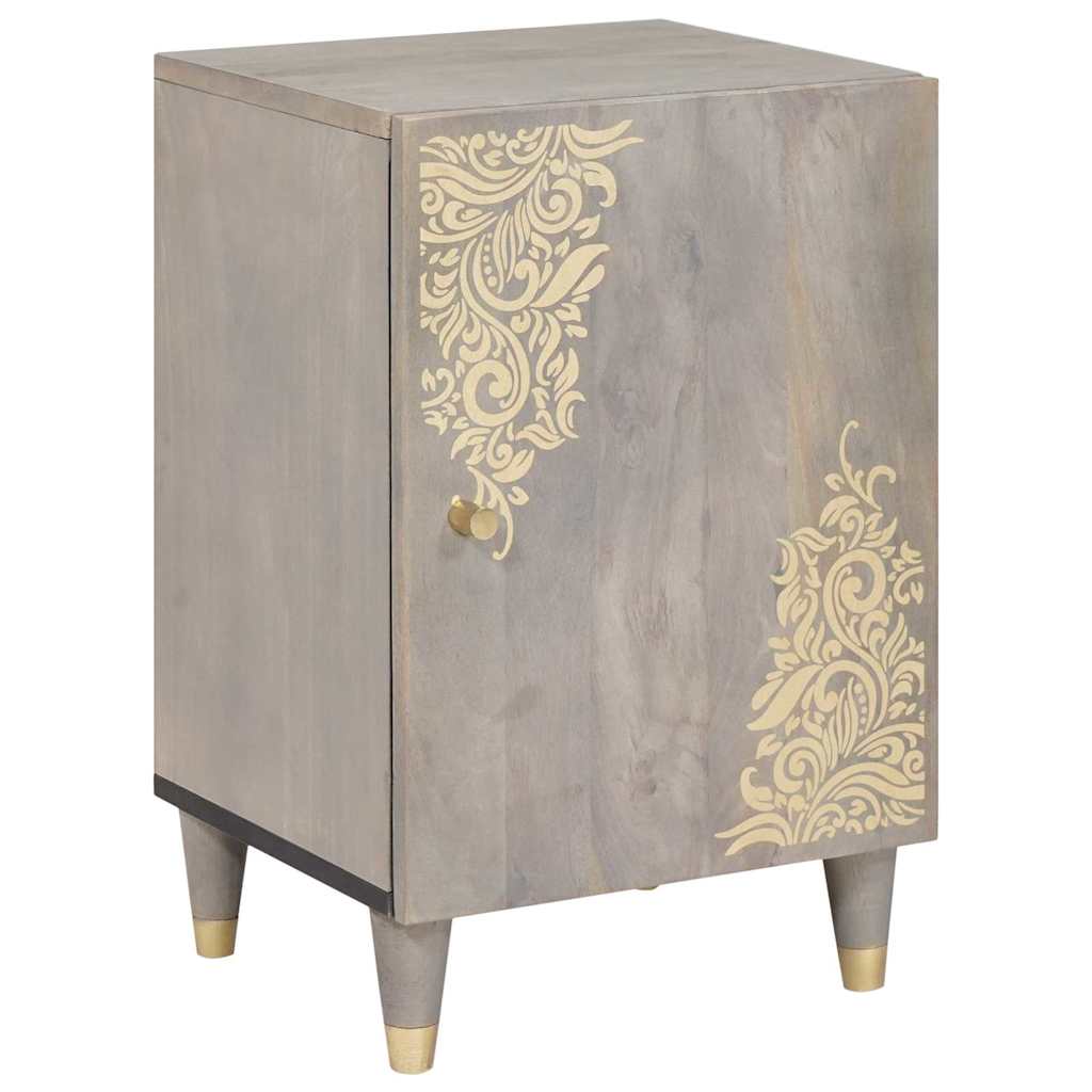 Maison Exclusive - Badezimmerschrank Mit Tür Grau 38 X 33 X 58 Cm
