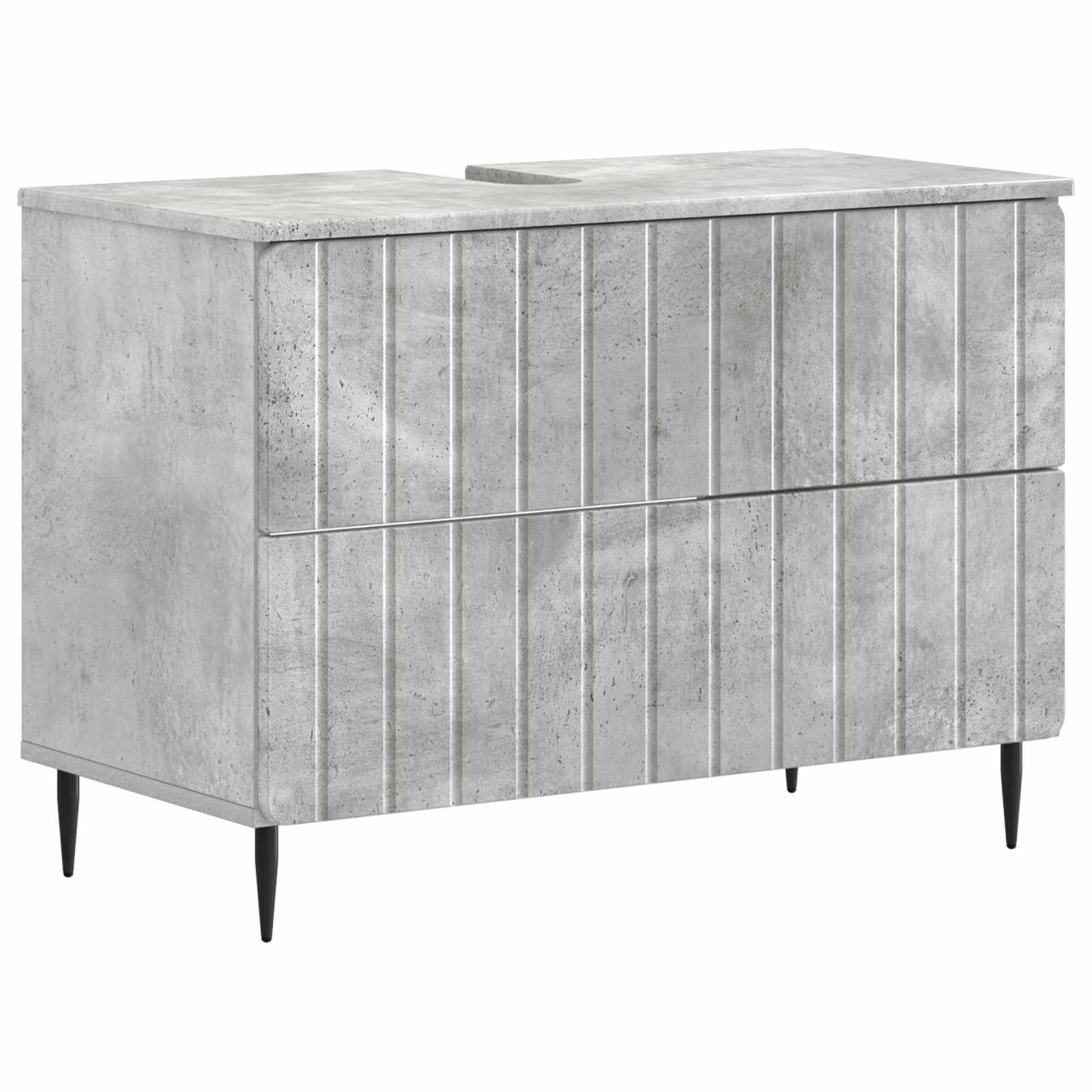 Maison Exclusive - Waschbeckenschrank Zwolle Betongrau 82 X 41 X