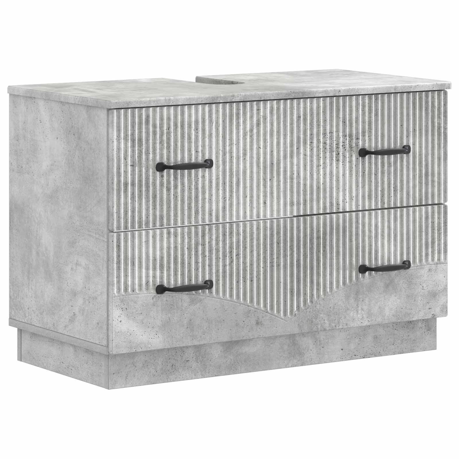 Maison Exclusive - Waschbeckenschrank Hoorn Betongrau 82 X 41 X 5