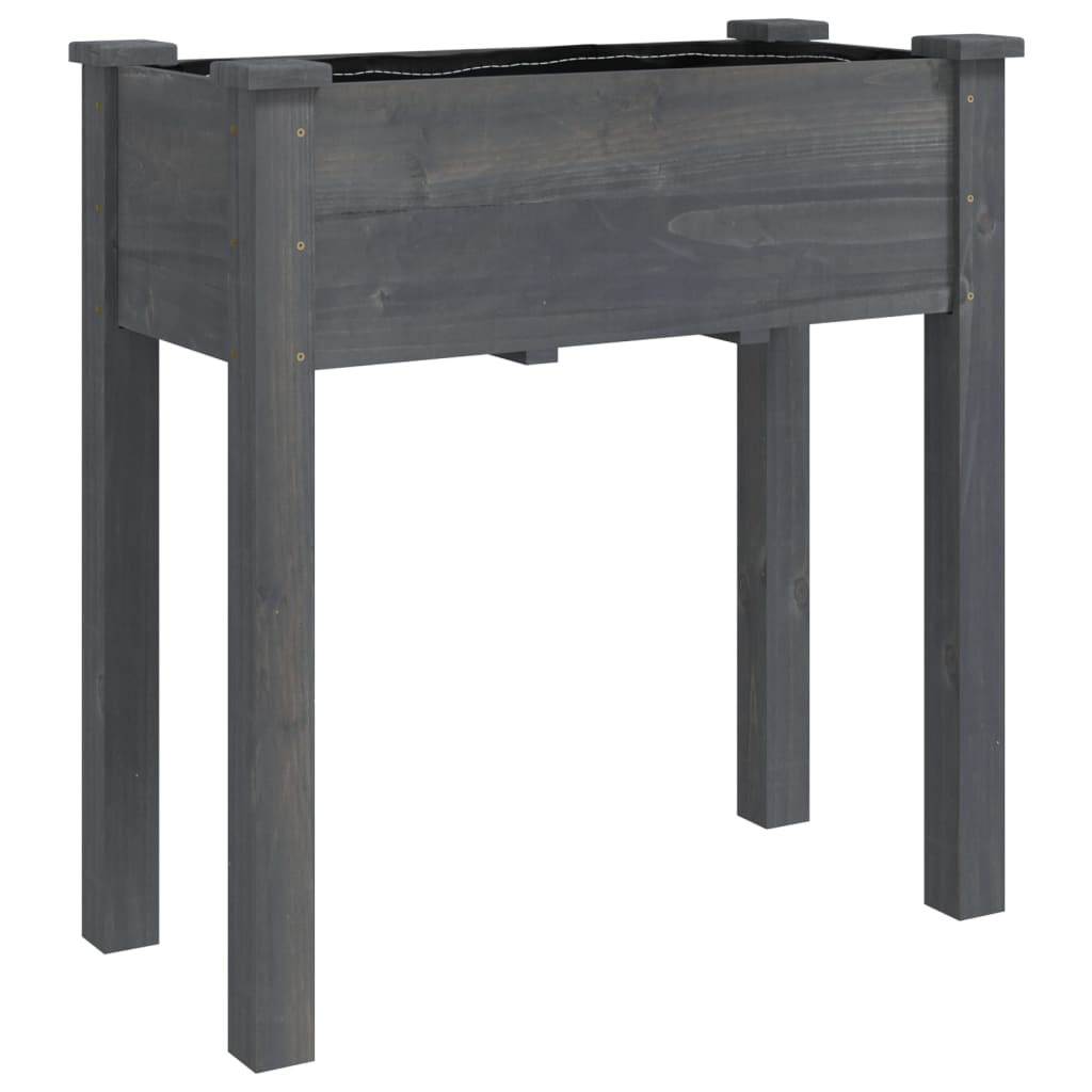 Maison Exclusive - Pflanzkübel Mit Einsatz Grau 71x37x76 Cm Massi