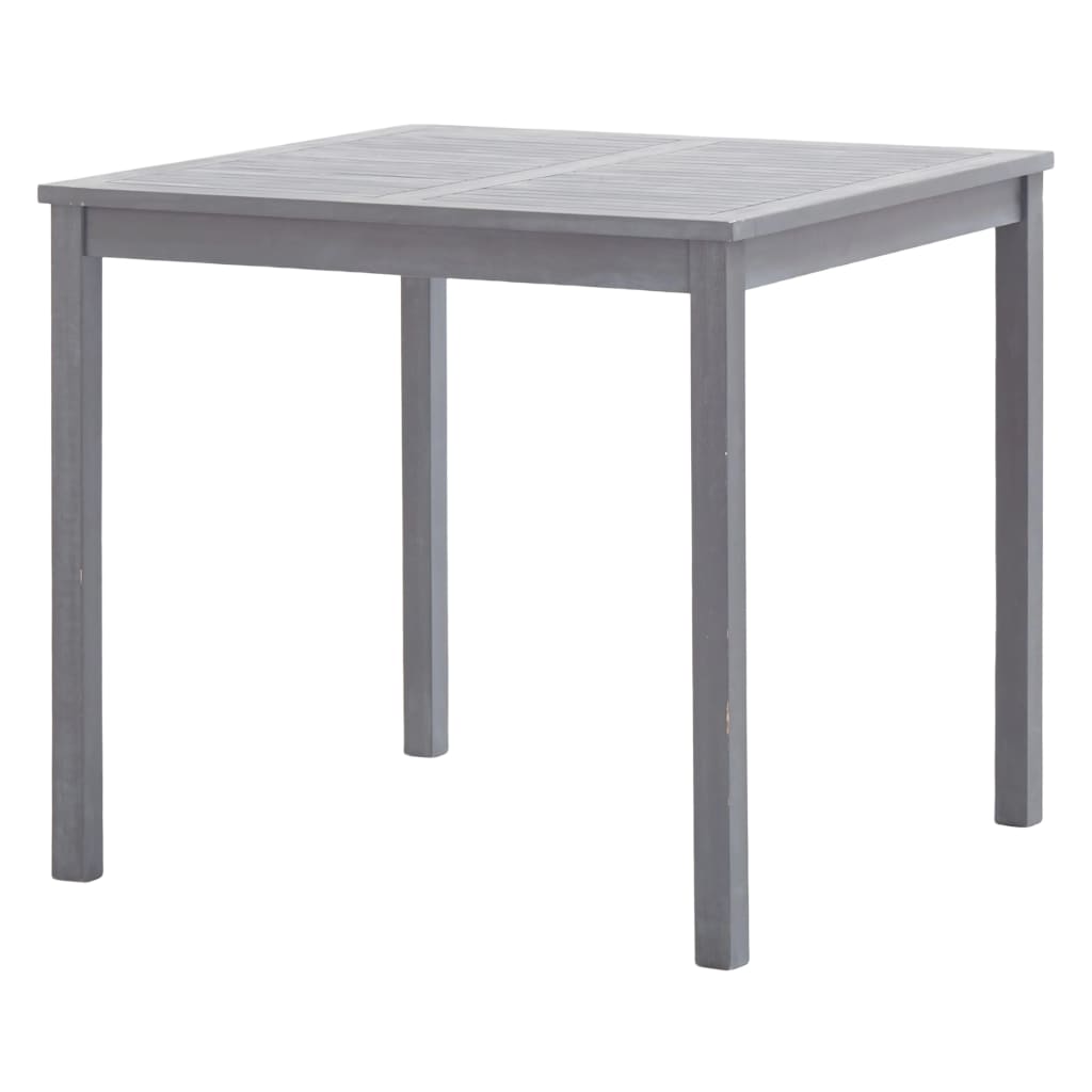 Maison Exclusive - Gartentisch Grau 80x80x74 Cm Massivholz Akazie