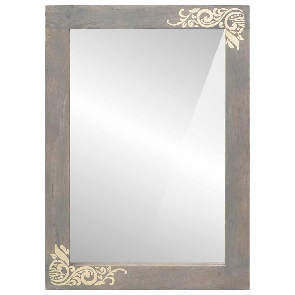 Maison Exclusive - Badezimmer Spiegel Grau 70 X 50 X 2,5 Cm