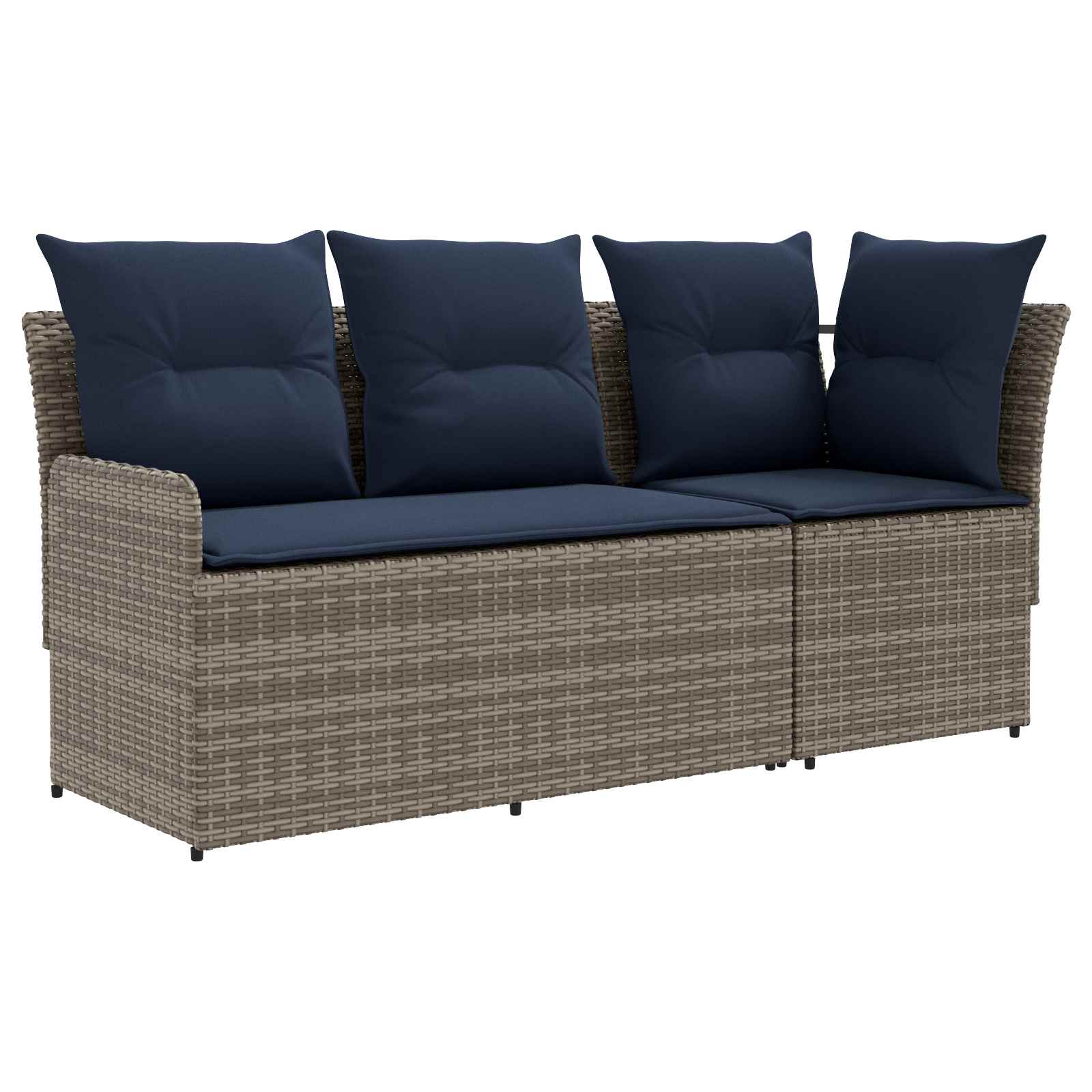 Maison Exclusive - 2 Stk. Gartenarmsessel Mit Ecksofa Pe-rattan