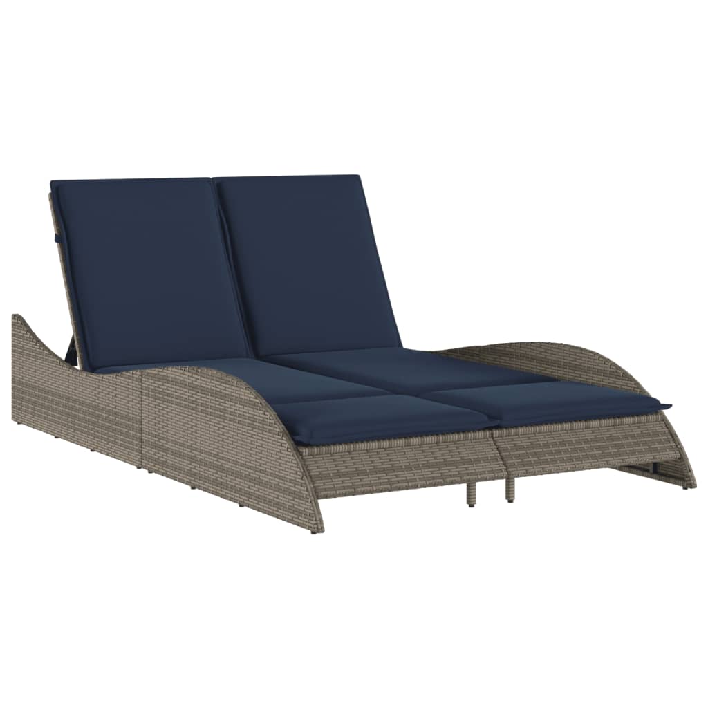 Maison Exclusive - Sonnenliege Mit Kissen Grau 114x205x73 Cm Poly
