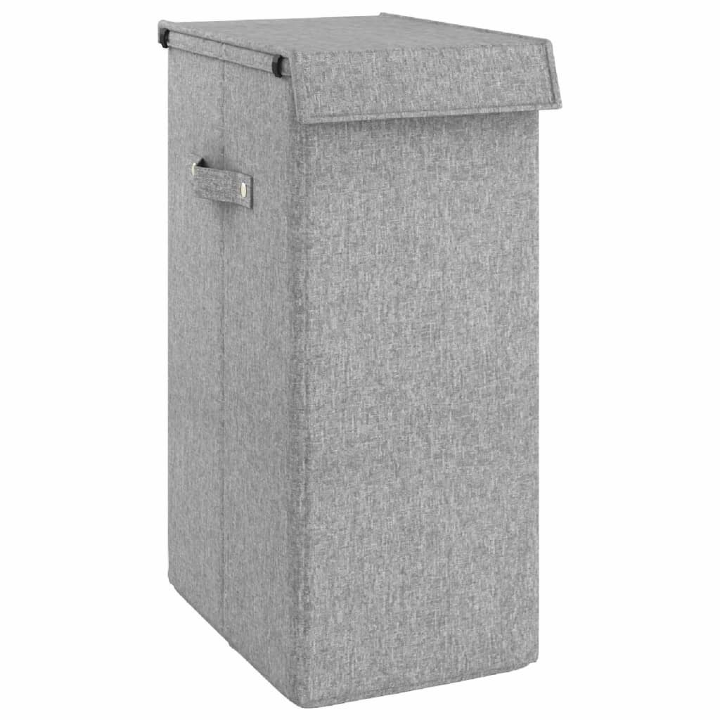 Maison Exclusive - Faltbarer Wäschekorb Grau 26 X 34,5 X 59,5cm L