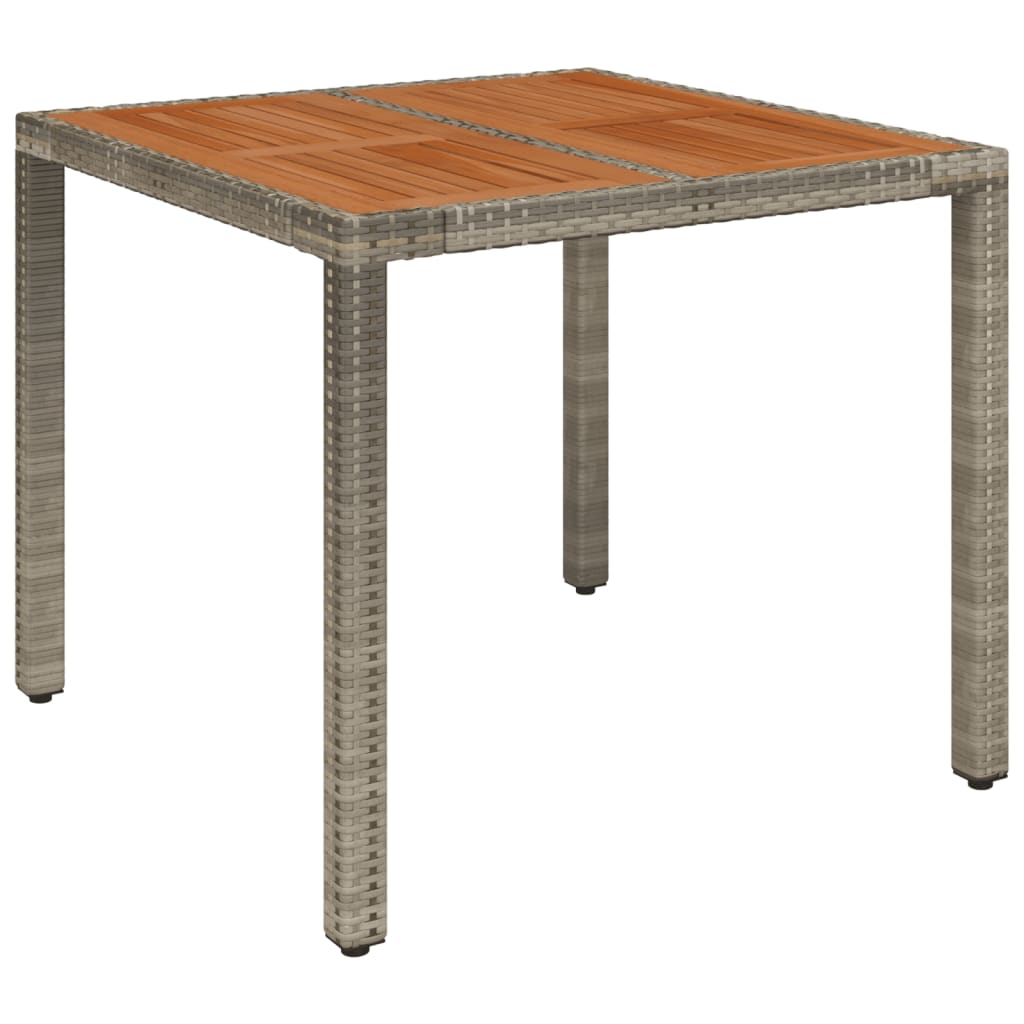 Maison Exclusive - Gartentisch Mit Holzplatte Grau 90x90x75 Cm Po