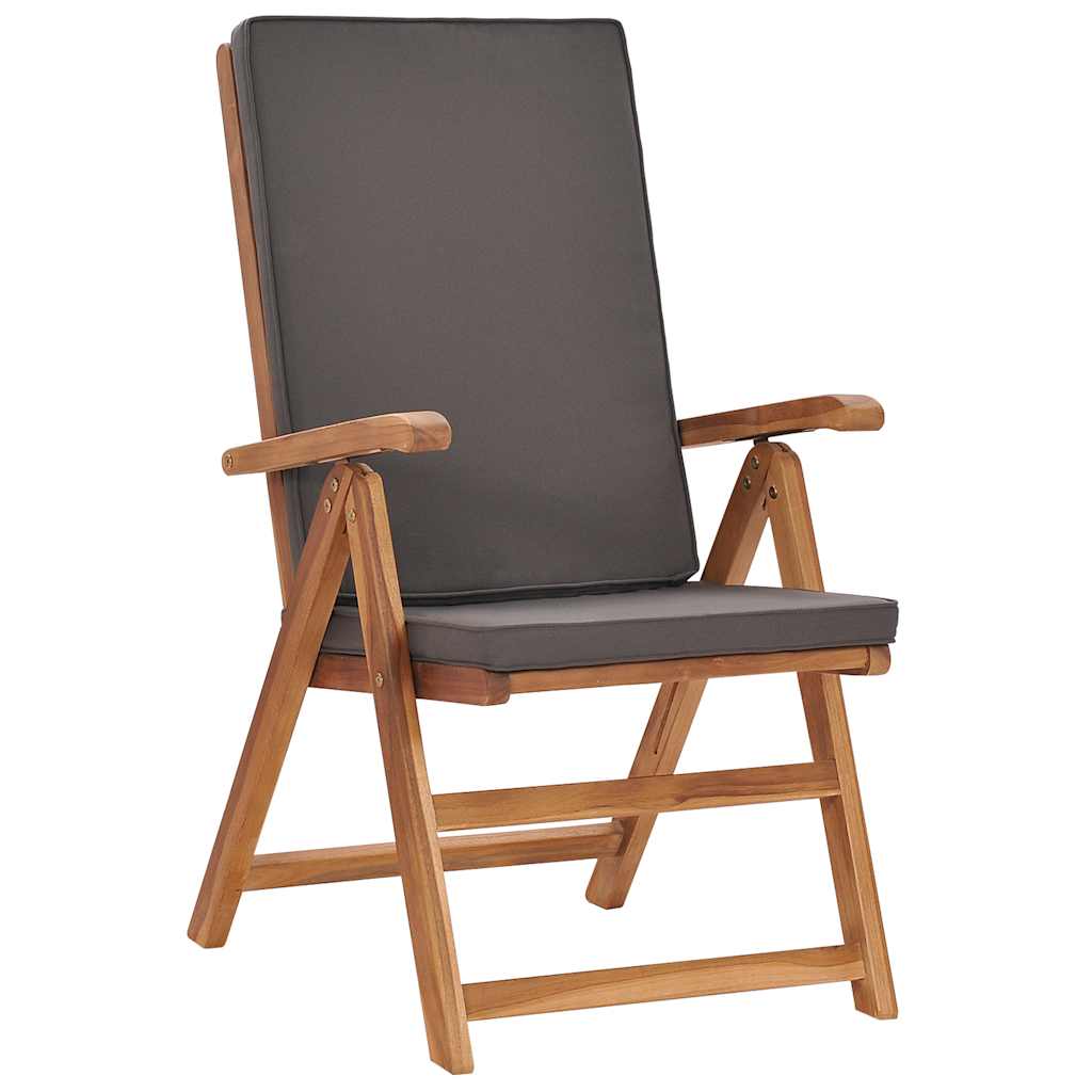 Maison Exclusive - Klappbare Liegestühle Mit Kissen, 2 Stück, Mas