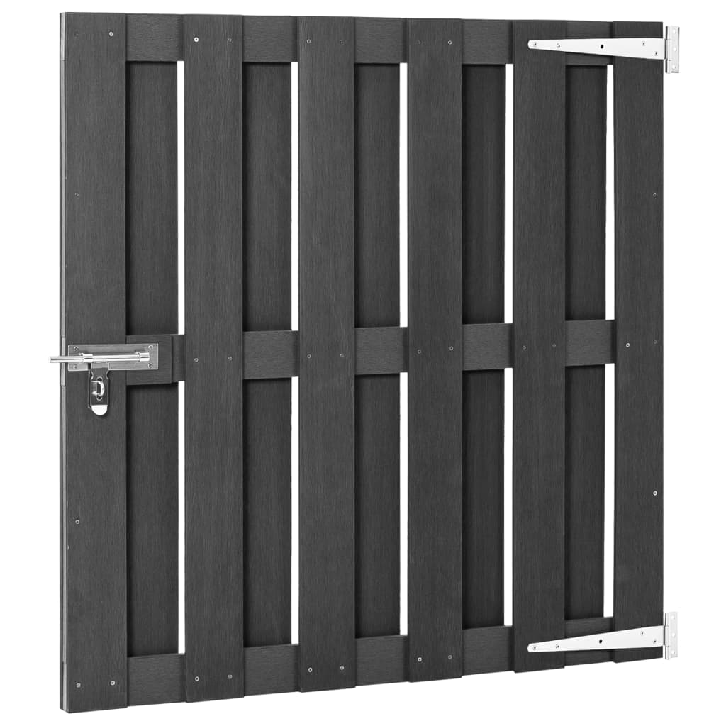 Maison Exclusive - Gartentor Wpc 100 X 100 Cm Grau