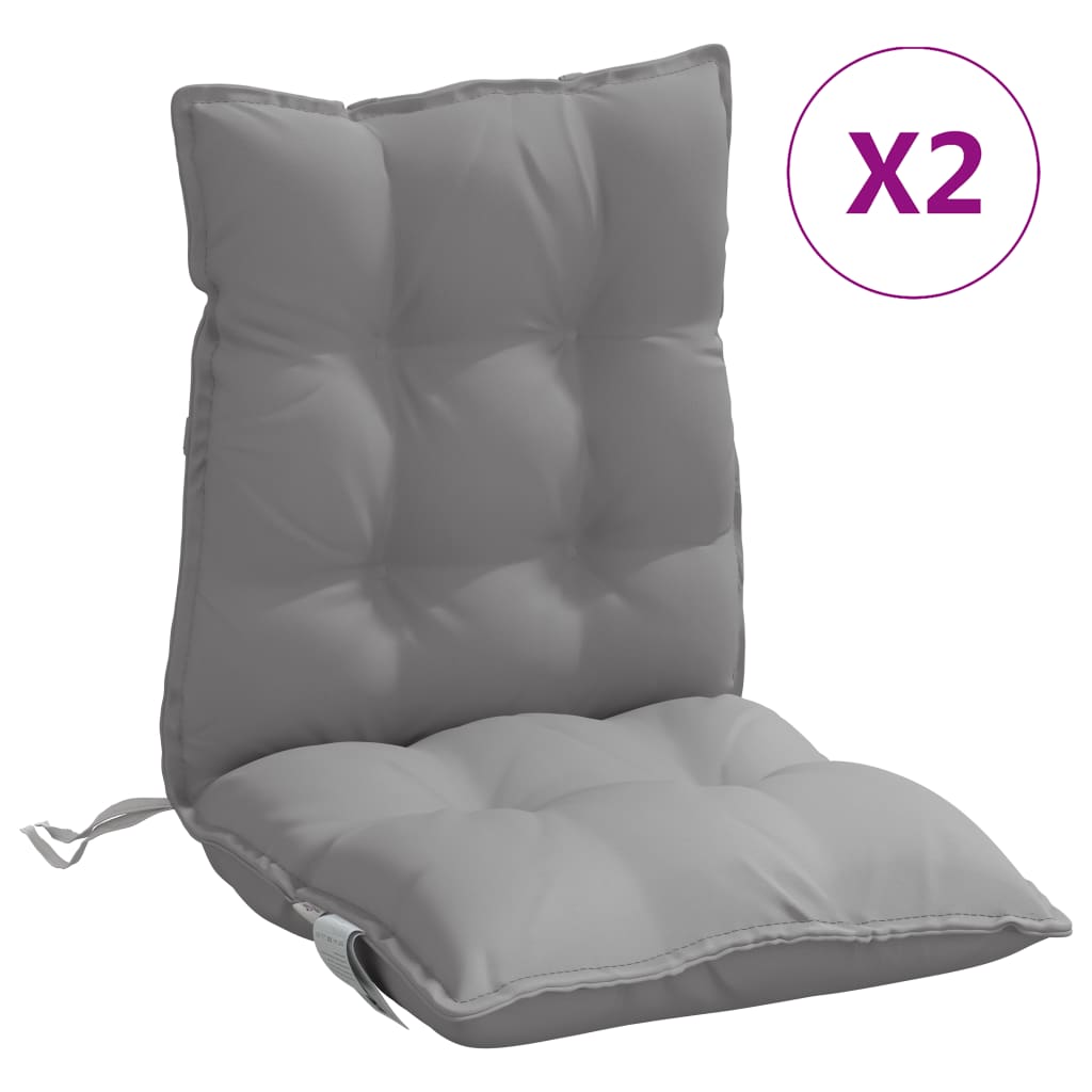 Maison Exclusive - Niedriglehner-auflagen 2 Stk. Grau Oxford-gewe