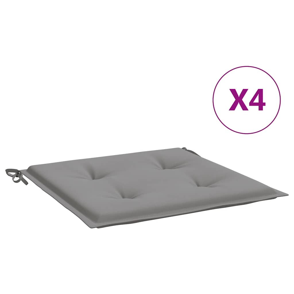Maison Exclusive - Gartenstuhl-kissen 4 Stk. Grau 40x40x3 Cm Oxfo