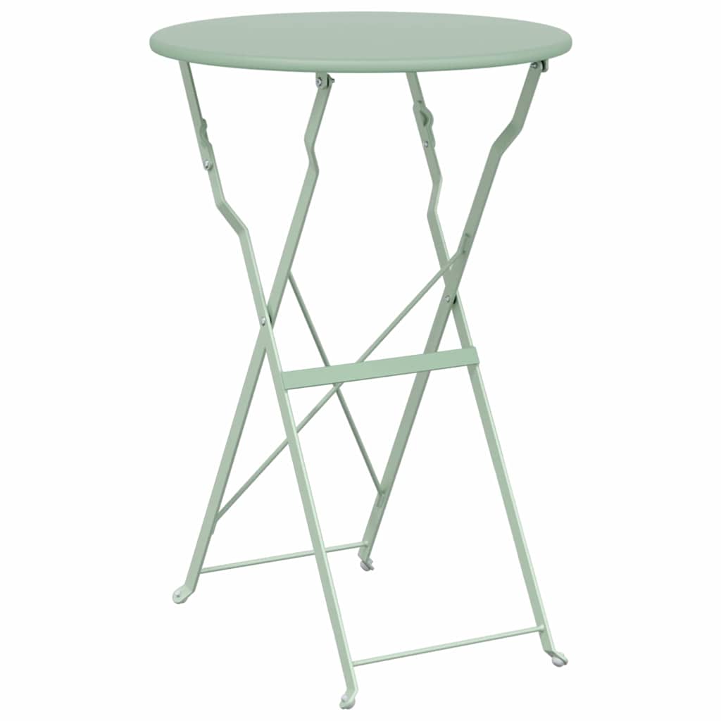 Maison Exclusive - Bistrotisch Hellmint Ø 50 X 71 Cm Pulverbeschi