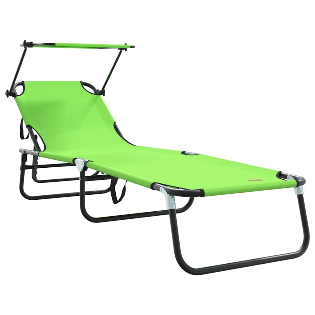 Maison Exclusive - Klappbare Sonnenliege Oxford Grün