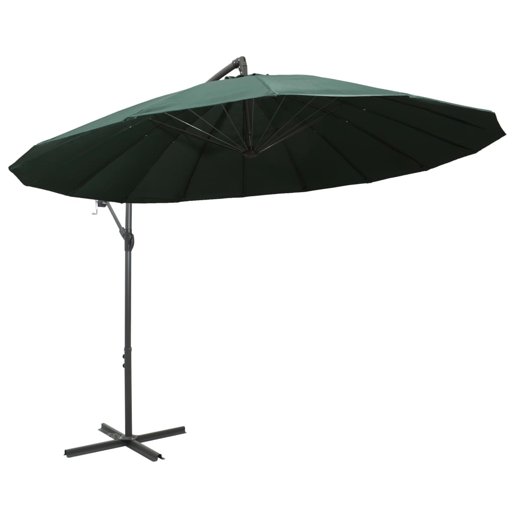 Maison Exclusive - Ampelschirm Grün 3 M Aluminium-mast