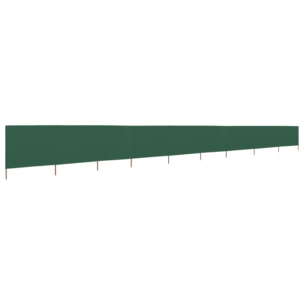 Maison Exclusive - 9-teiliges Windschutzgewebe 1200 X 80 Cm Grün