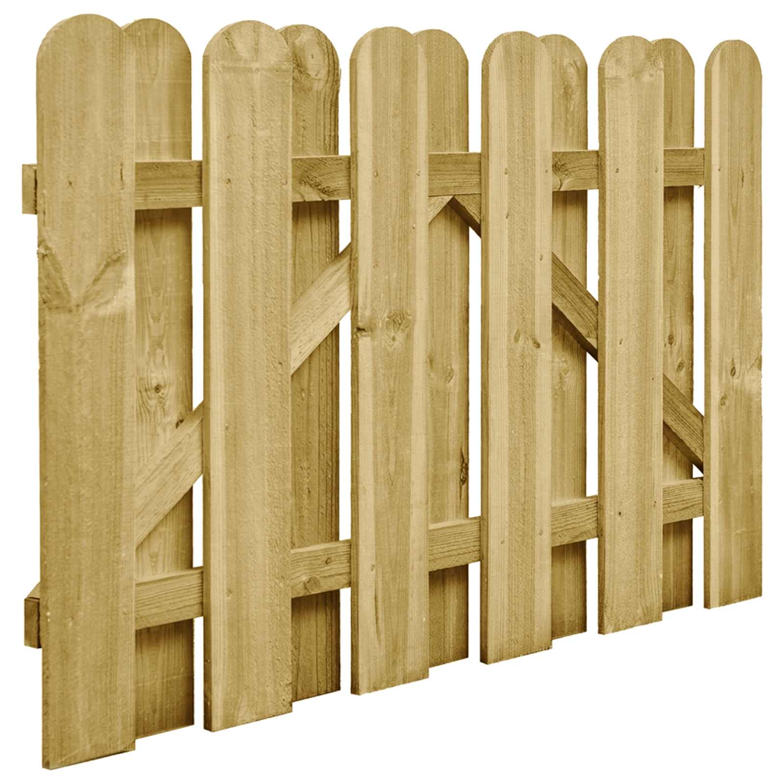 Maison Exclusive - Gartentor 100 X 75 Cm Massives Kiefernholz Grü