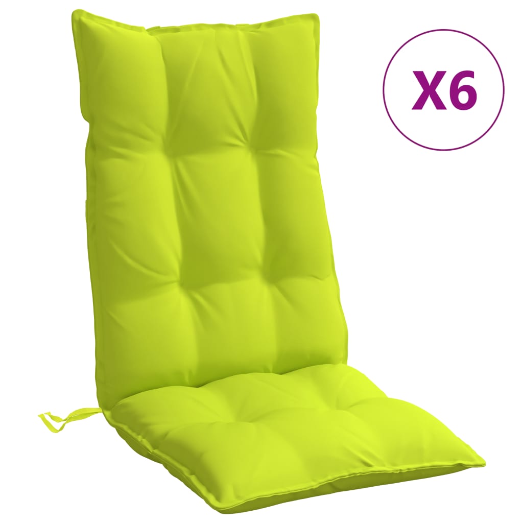 Maison Exclusive - Hochlehner-auflagen 6 Stk. Knallgrün Oxford-ge