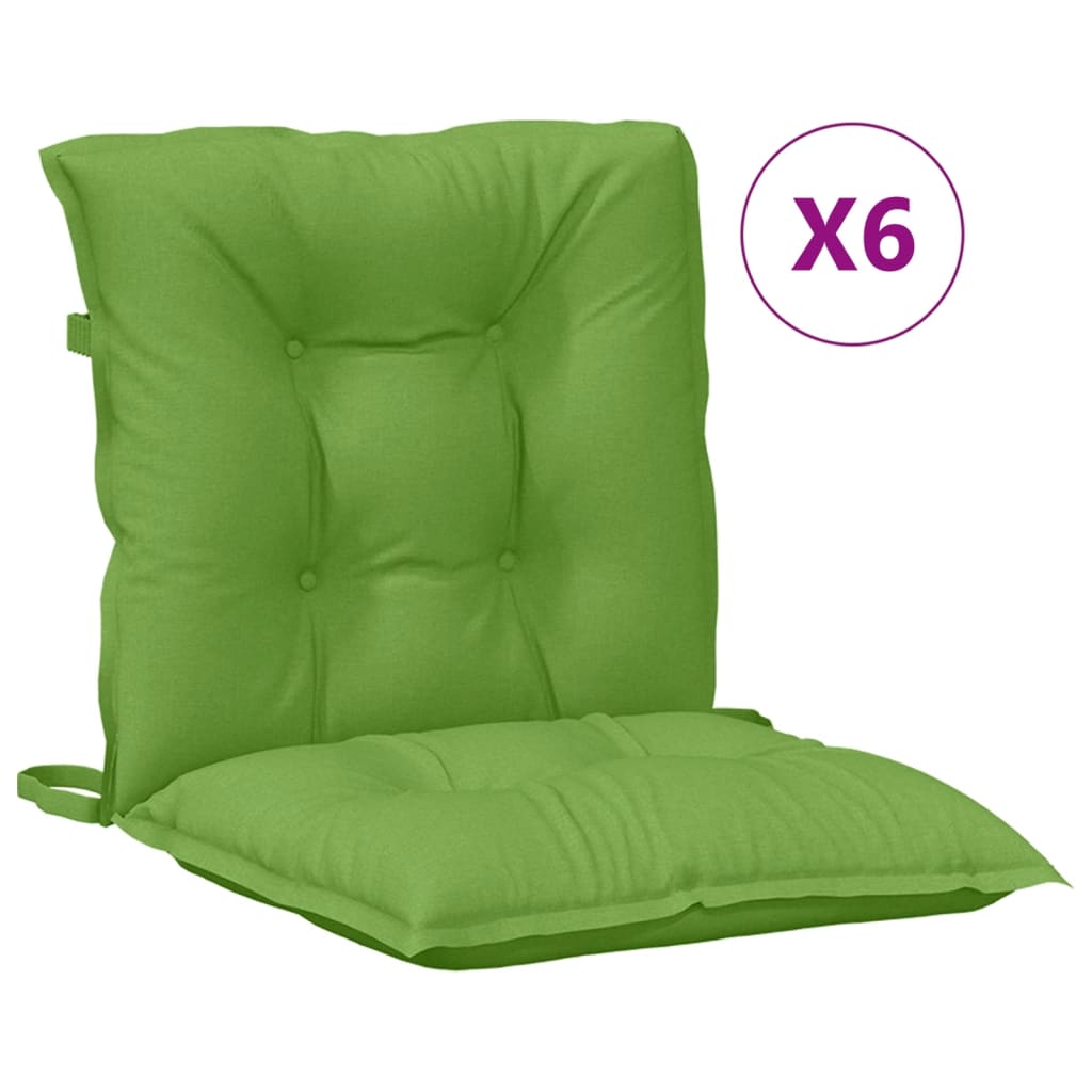 Maison Exclusive - Niedriglehner-auflagen 6 Stk. Melange Grün 100