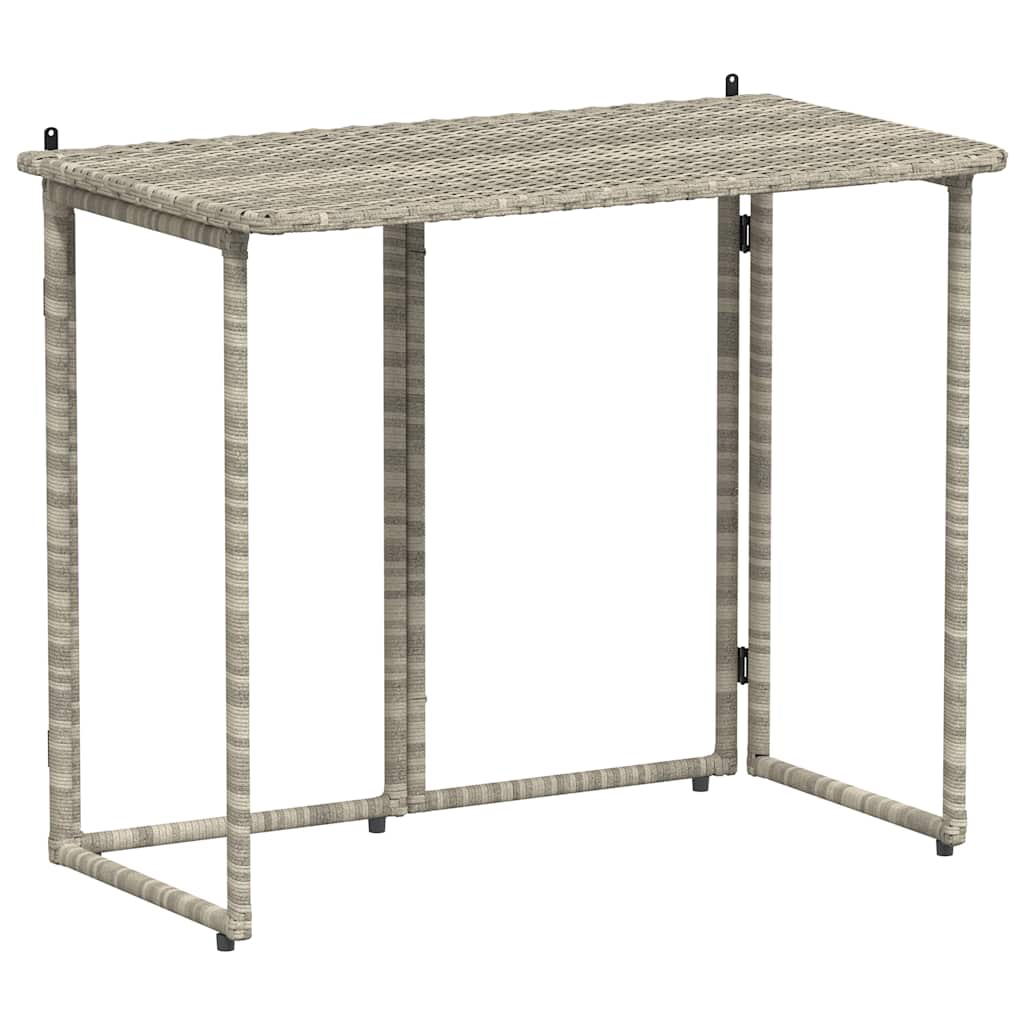 Maison Exclusive - Gartentisch Klappbar Hellgrau 90x51x75 Cm Poly