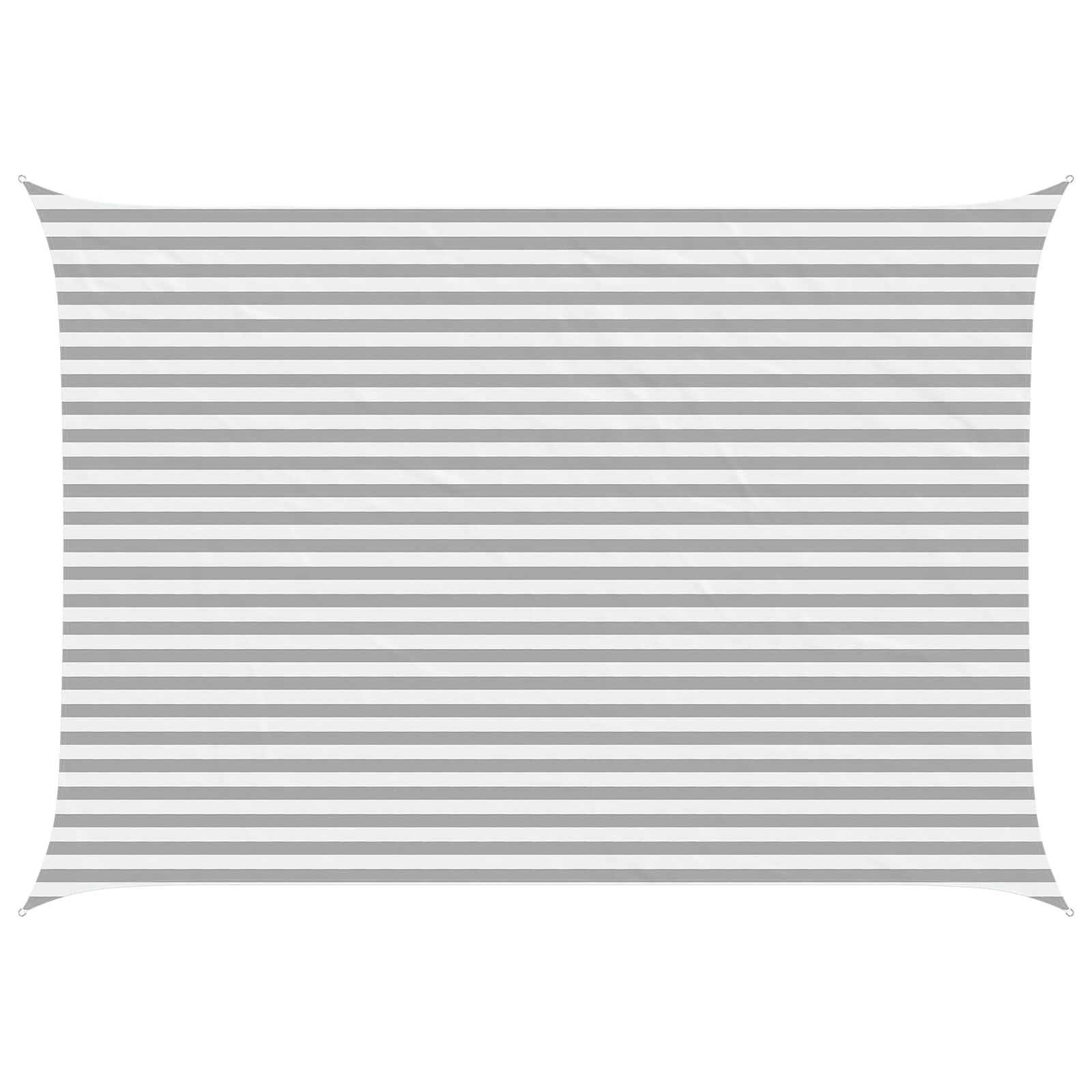 Maison Exclusive - Sonnensegel Hellgrau Und Weiß 5 X 3,5 M 100 %
