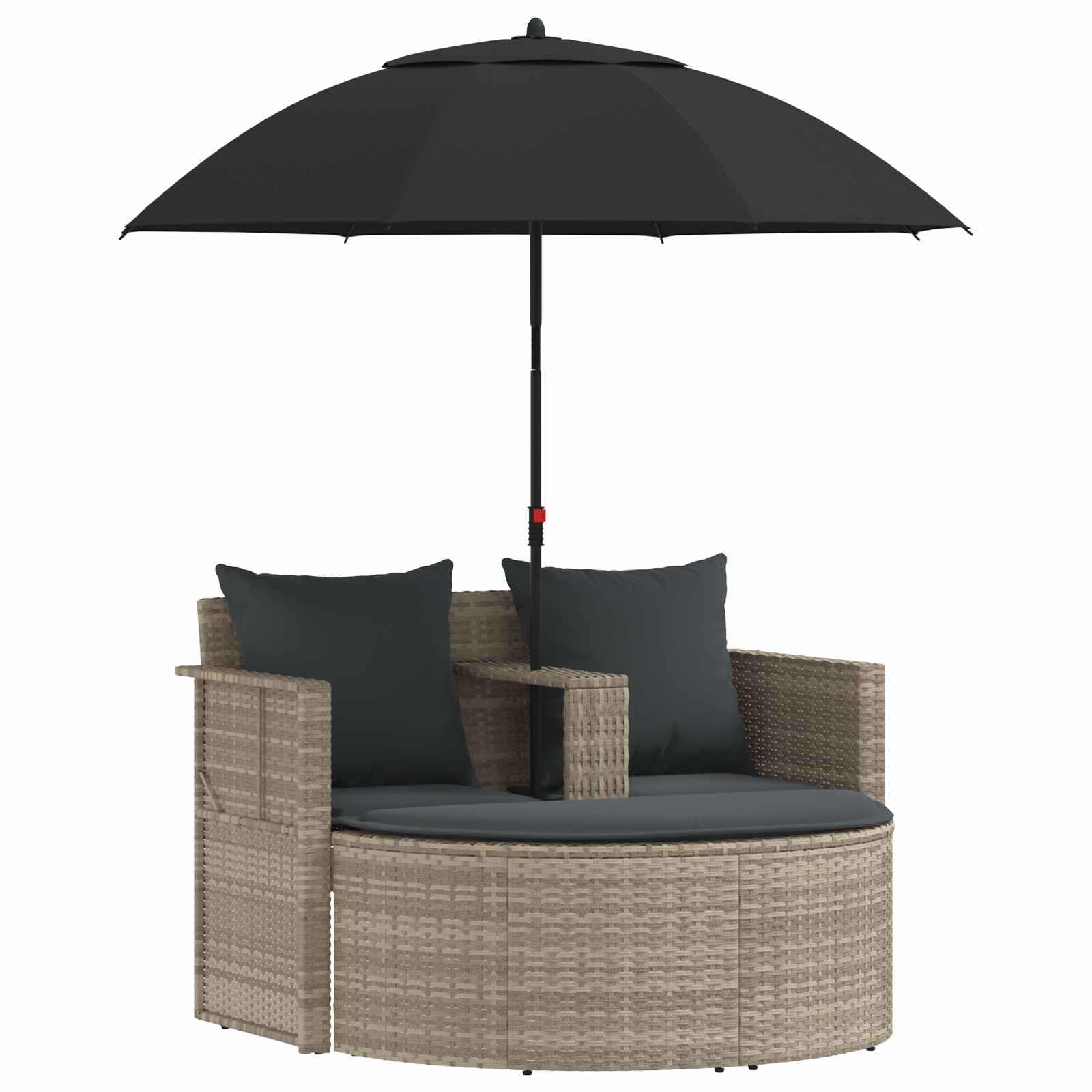 Maison Exclusive - Garten-sofa 8 Stk. Poly-rattan Hellgrau Und Du