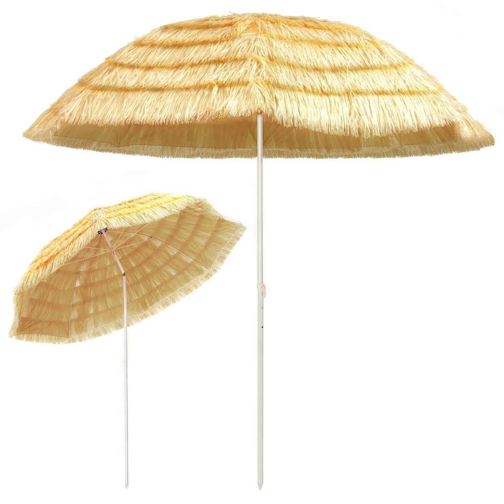 Maison Exclusive - Strandschirm Natur 300 Cm Hawaii-stil