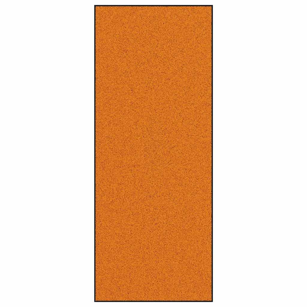 Maison Exclusive - Fußmatte Orange Und Schwarz 120 X 300 Cm 100%