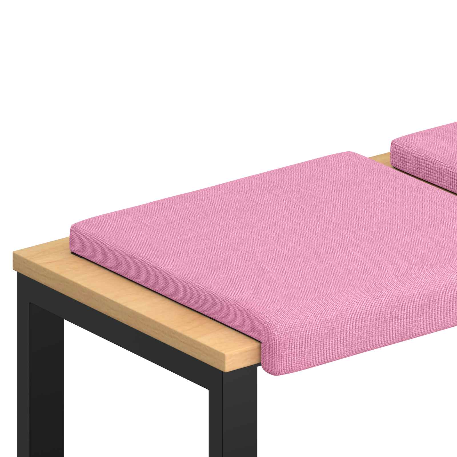Maison Exclusive - Bankkissen 4 Stk. Stoff Rosa Tiefe 35 Cm