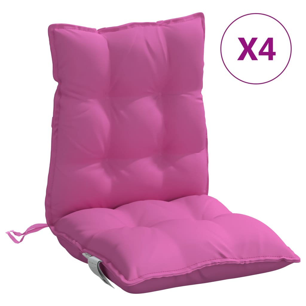 Maison Exclusive - Niedriglehner-auflagen 4 Stk. Rosa Oxford-gewe