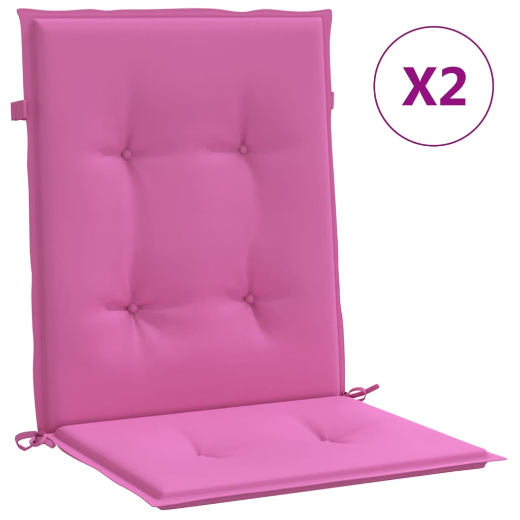 Maison Exclusive - Niedriglehner-auflagen 2 Stk. Rosa Stoff