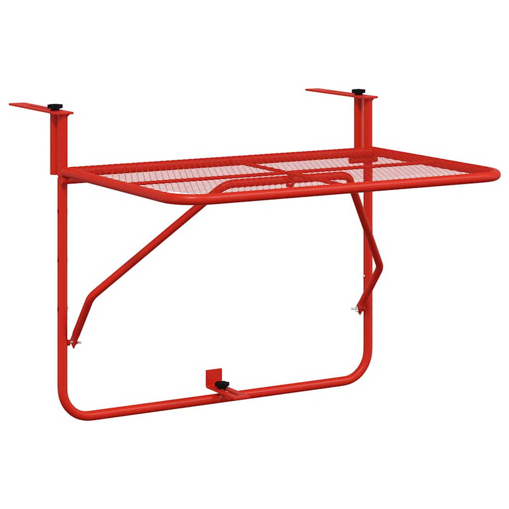 Maison Exclusive - Balkontisch Rot 60x40 Cm Stahl
