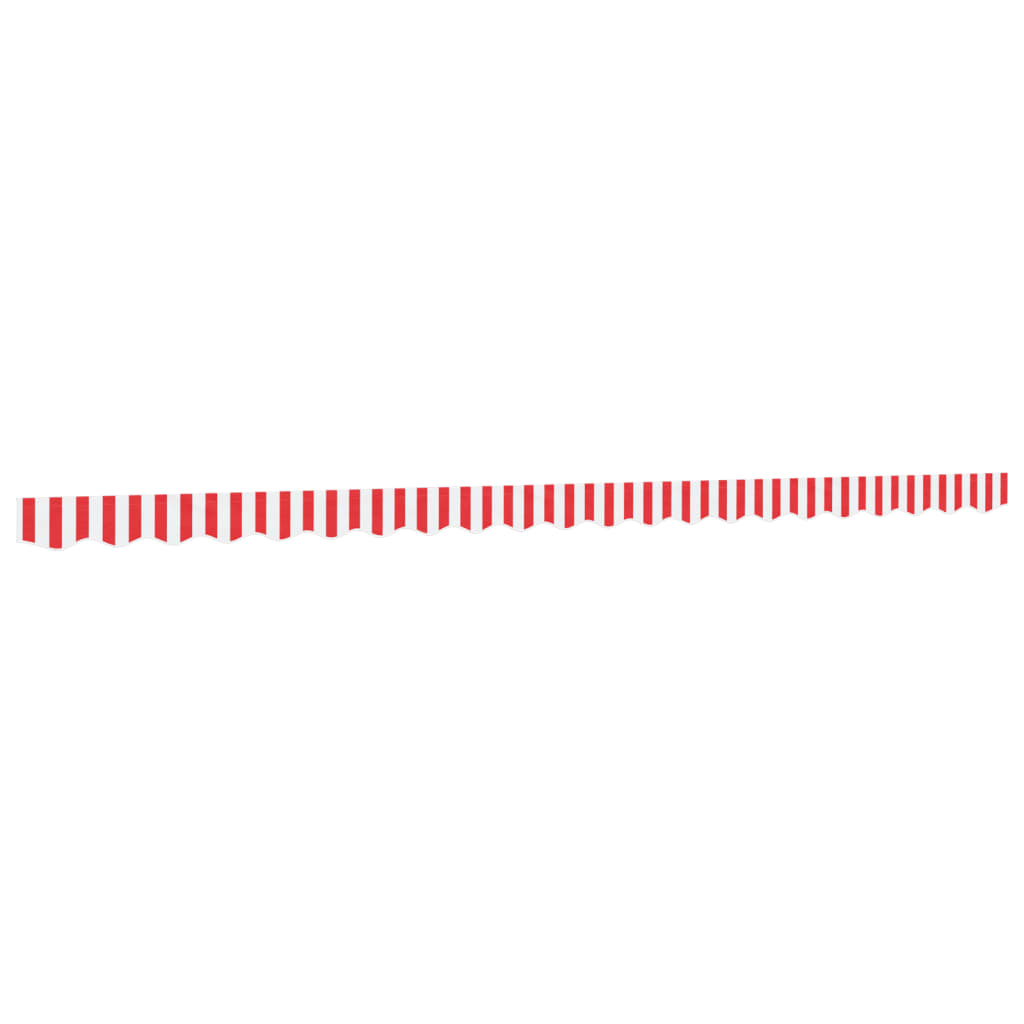 Maison Exclusive - Markisenvolant Rot Und Weiß Gestreift 480x20 C