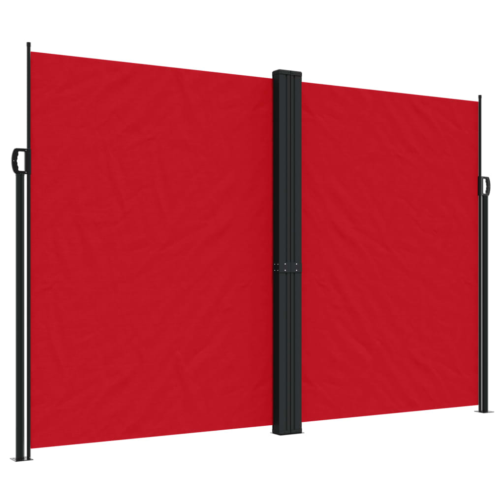 Maison Exclusive - Seitenmarkise Ausziehbar Rot 220x1200 Cm