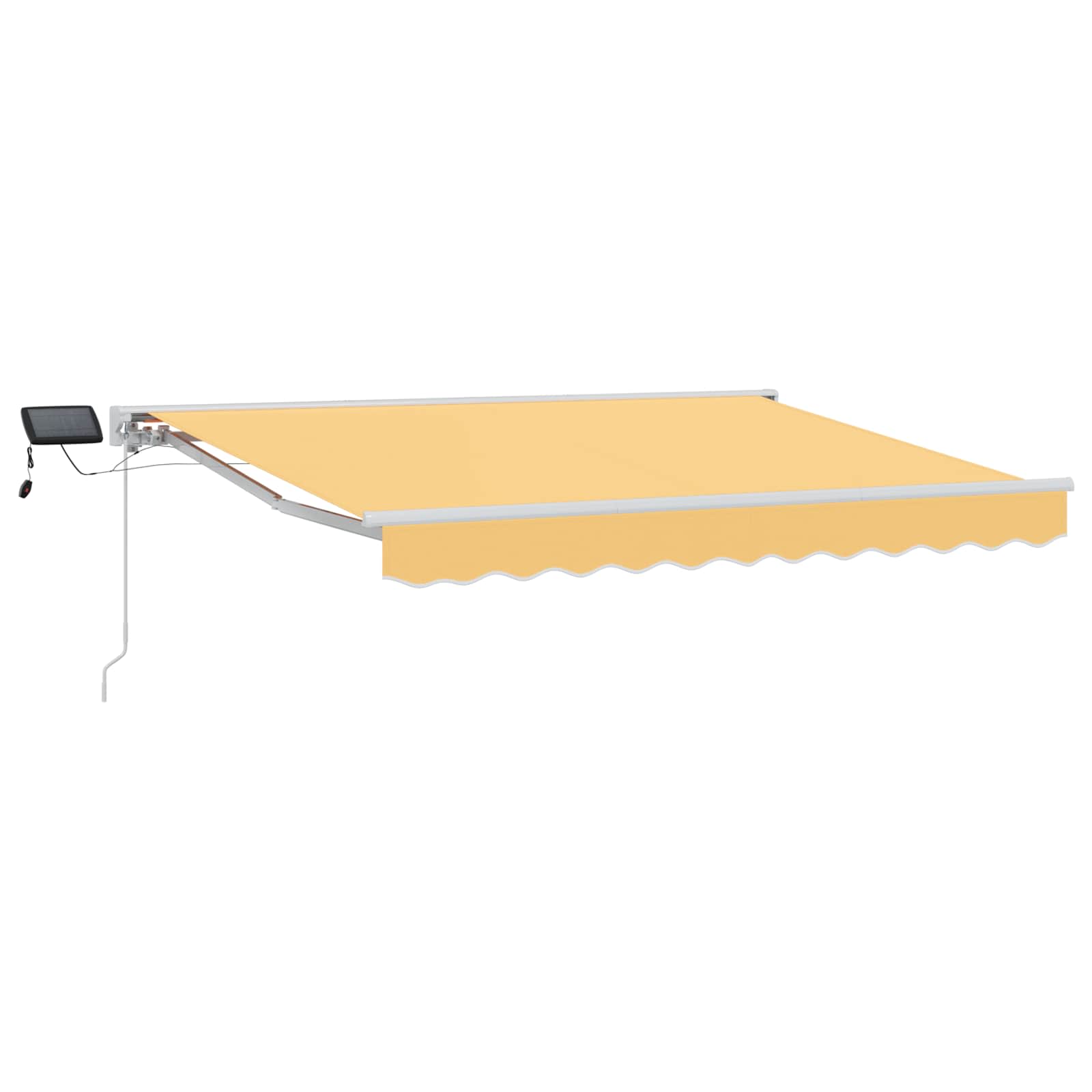Maison Exclusive - Manueller Markisenrahmen Mit Leds Sand 3 X 2,5