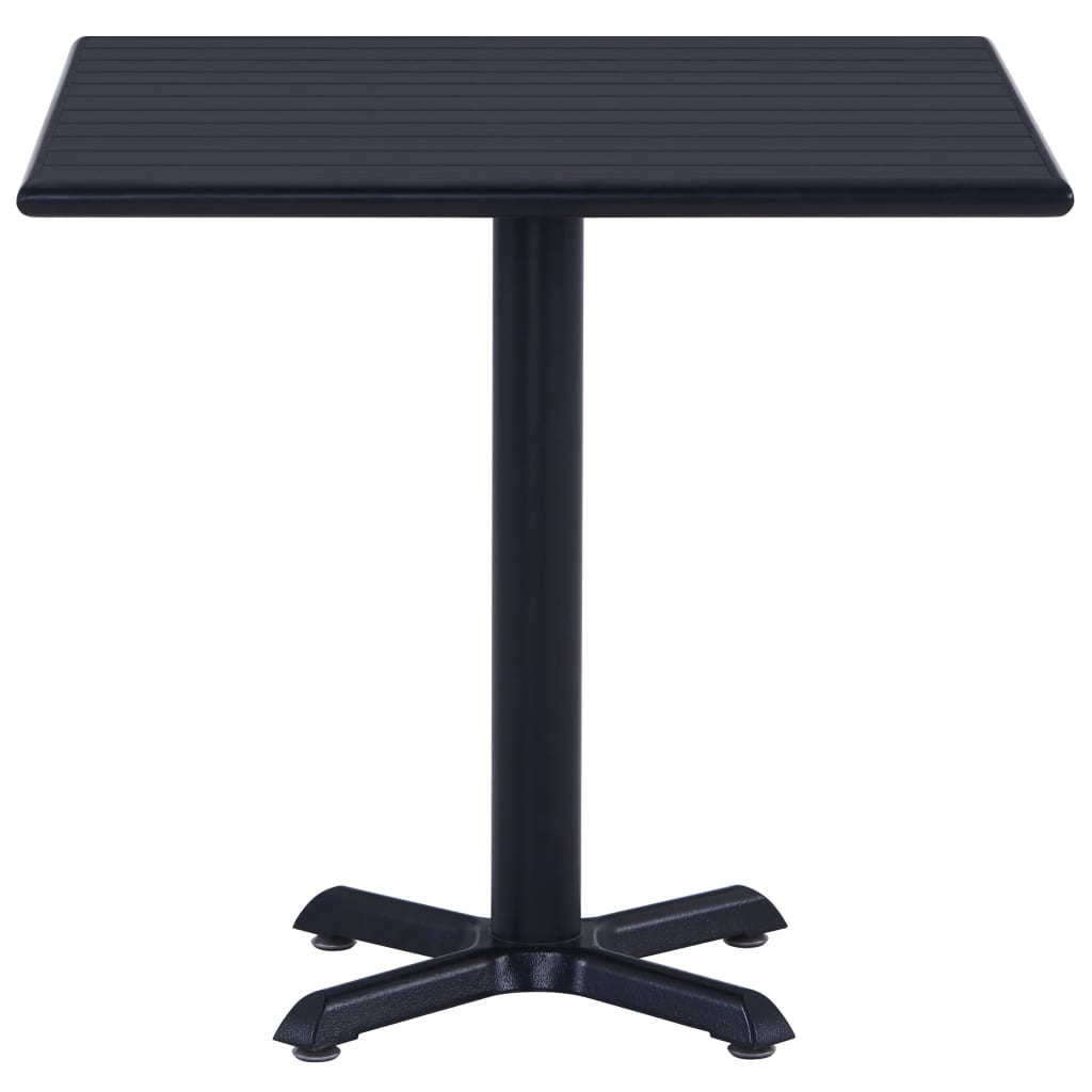 Maison Exclusive - Gartentisch Schwarz 80x80x75 Cm