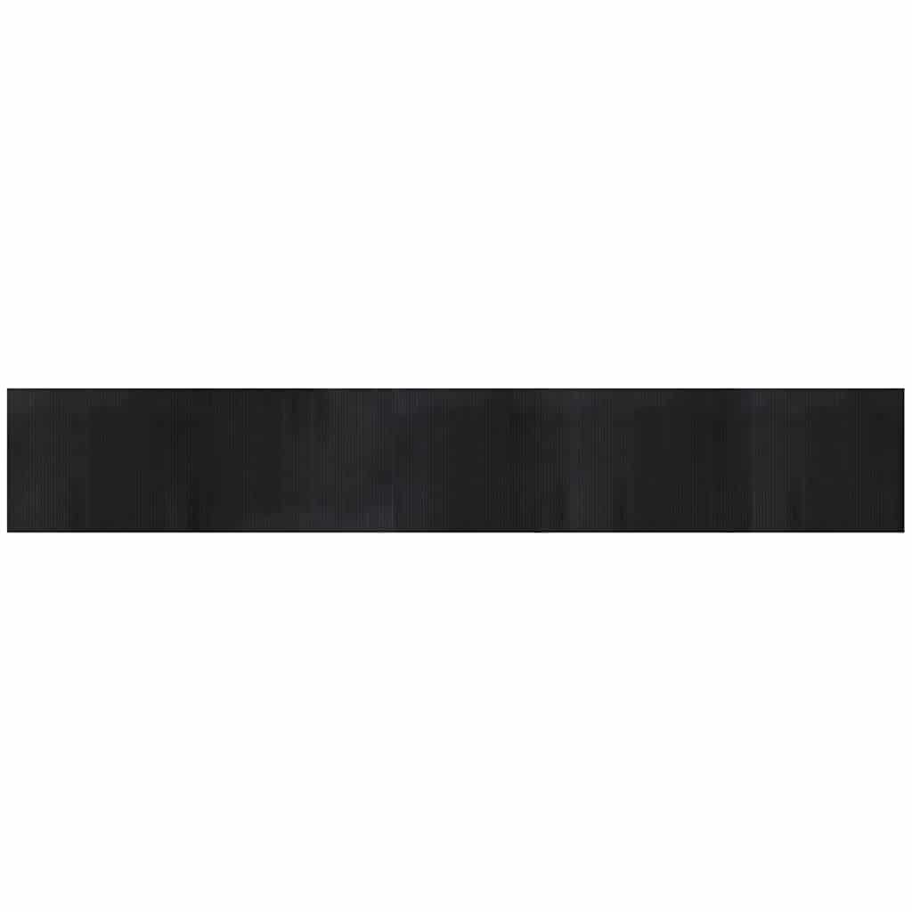 Maison Exclusive - Teppich Rechteckig Schwarz 80x500 Cm Bambus