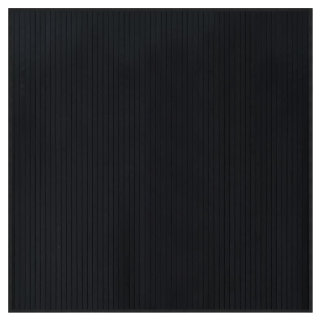 Maison Exclusive - Teppich Quadratisch Schwarz 100x100 Cm Bambus