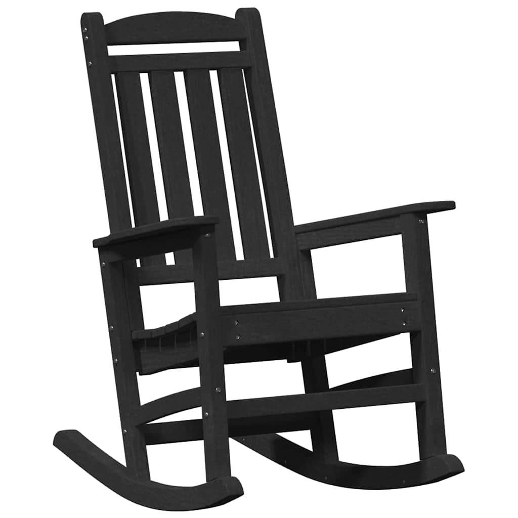 Maison Exclusive - Garten-schaukelstuhl Schwarz Hdpe