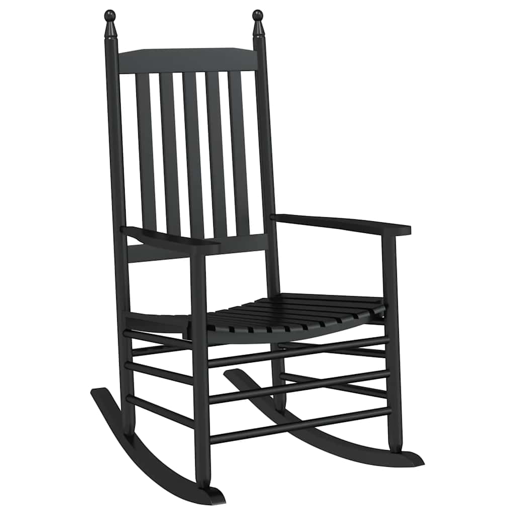 Maison Exclusive - Schaukelstuhl Mit Gebogener Sitzfläche Massivh