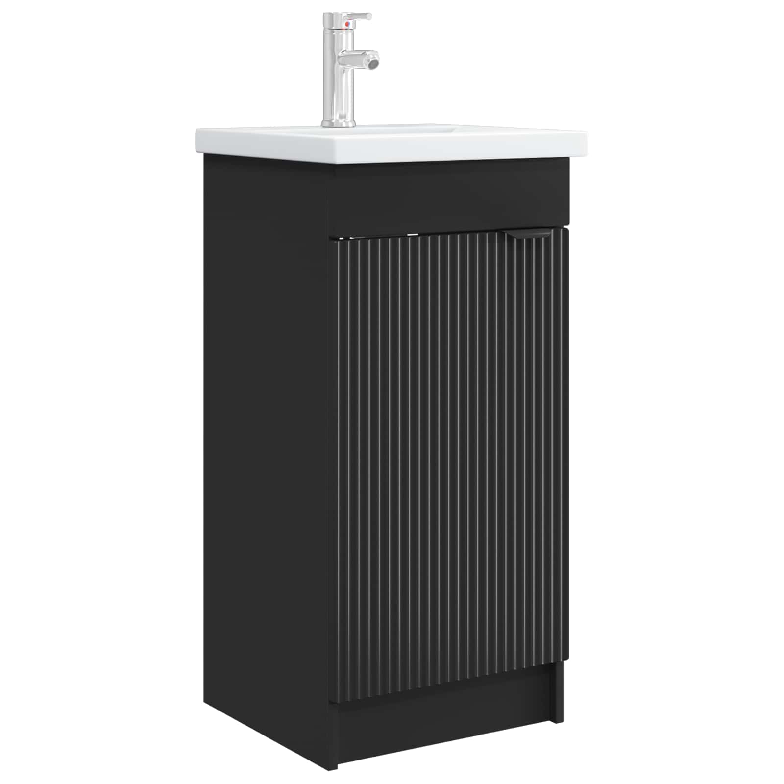 Maison Exclusive - Badezimmerschrank Mit Waschbecken Schwarz 42 X