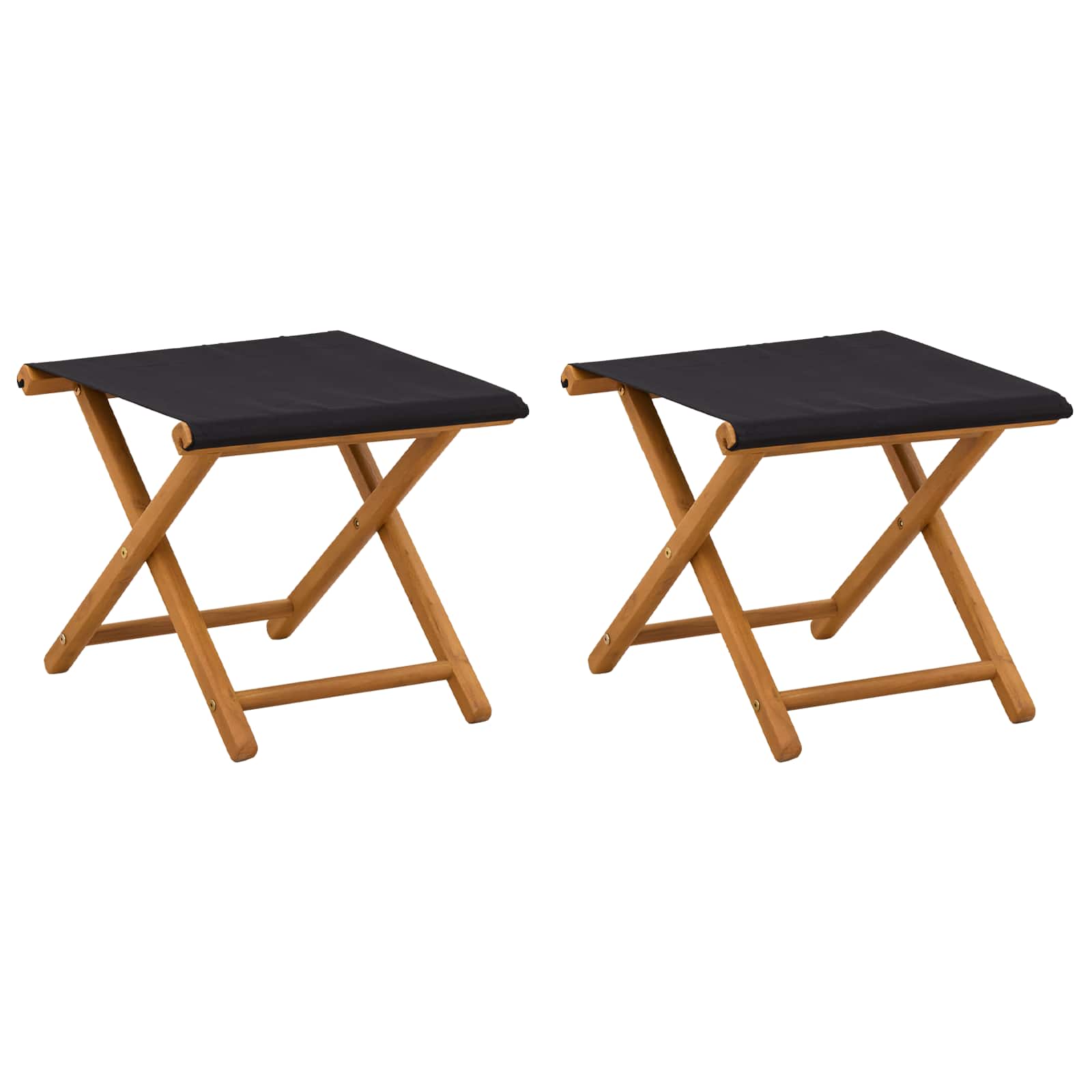 Maison Exclusive - Liegestuhl 2 Pcs Massives Eukalyptus Holz Schw