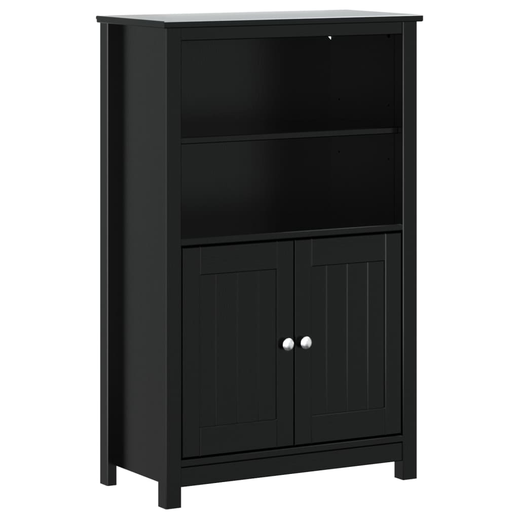 Maison Exclusive - Badschrank Berg Schwarz 69,5x34x110 Cm Massivh